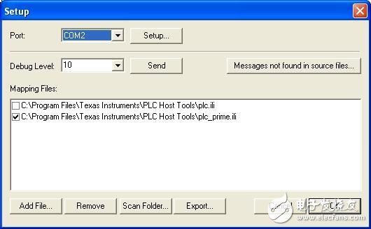 Use Sniffer software to view PLC data frames transmitted on power lines