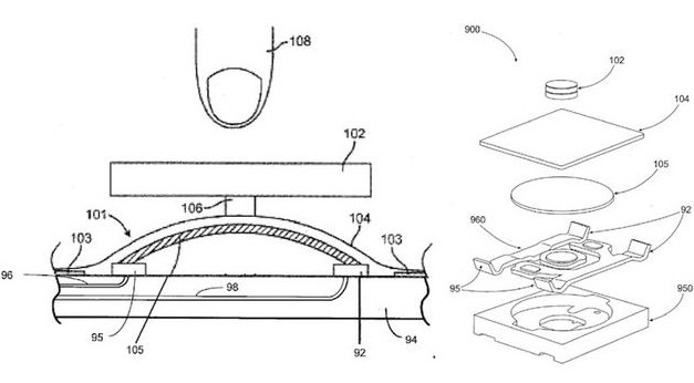 New patent exposure iPhone 6 or liquid metal Home button