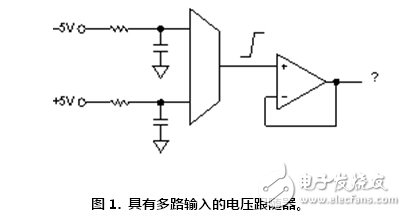 Voltage follower with multiple inputs