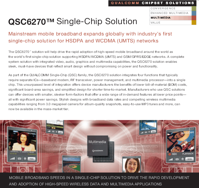 Qualcomm qsc6270 chipset