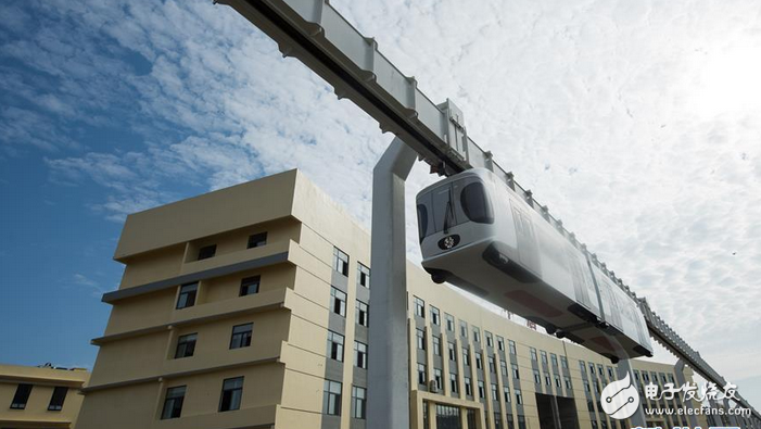 In addition to new energy vehicles, there are new energy-suspended air trains in China.