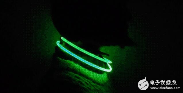 Wear this heart rate monitor LED collar.