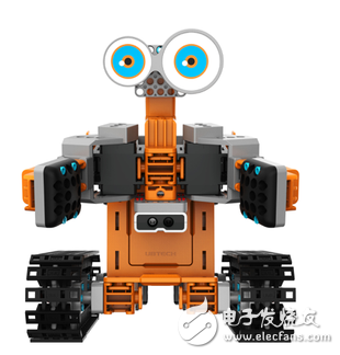 Excellent technology tracked Jimu robot TankBot landing Apple Store retail store