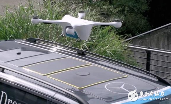 Swiss luxury logistics drone first test, Mercedes-Benz to do mobile transfer station