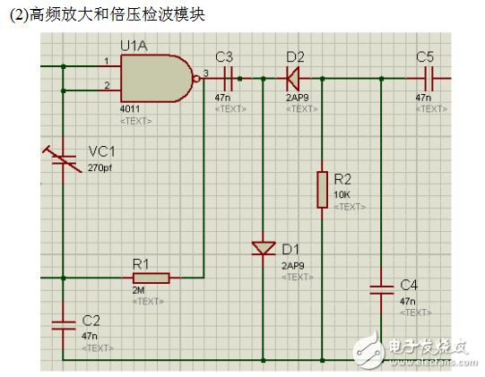 Simple radio production based on CD4011