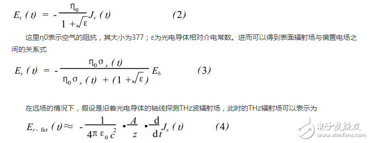 Theoretical analysis and calculation of microscopic mechanism of terahertz wave generated by photoconductive antenna