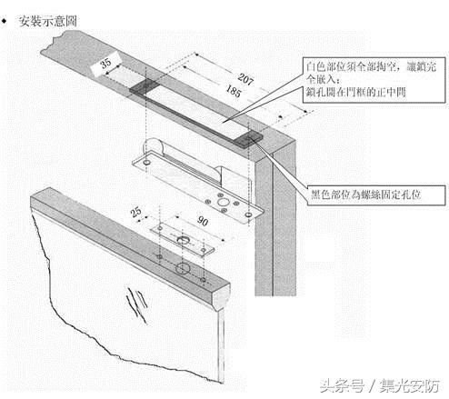 å®‰é˜²å¼±ç”µé—¨ç¦ç³»ç»Ÿå®‰è£…åˆ†è§£ç¤ºæ„å›¾