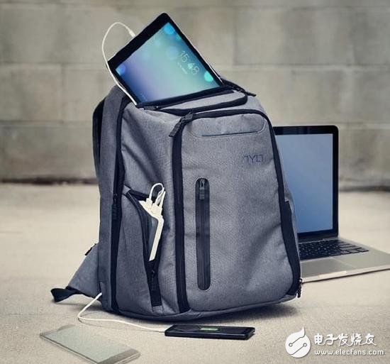 Charging Backpack: Add energy to your smart device while walking