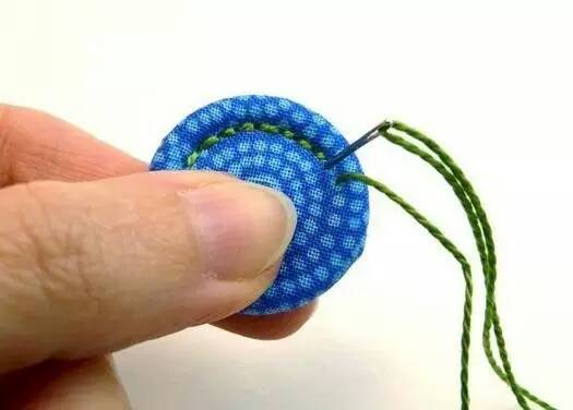 Teach you how to use your cloth to make your own buttons. Step 12