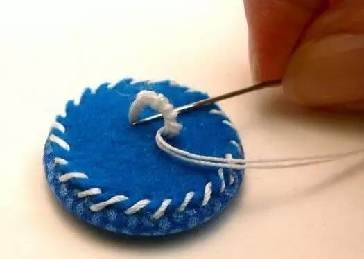 Teach you how to use your cloth to make your own buttons. Step 15