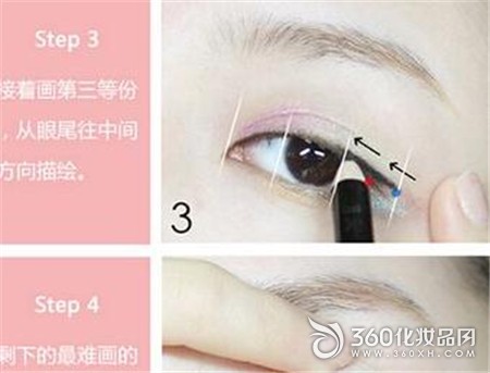 Eye makeup, eye corner, double eyelid, eyeliner, eye