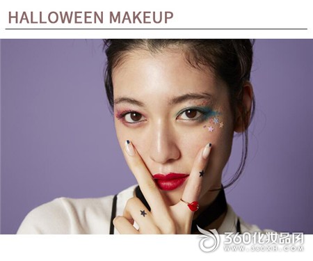 Pink smoked eye makeup Halloween makeup Clown female makeup makeup Halloween smoky makeup Two yuan makeup