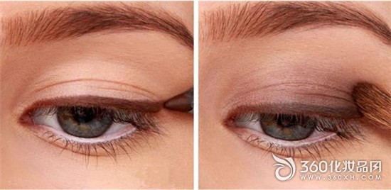 Learn Han Xing to draw brown eyeliner, nude makeup, the most suitable eye makeup color å“Ÿ9