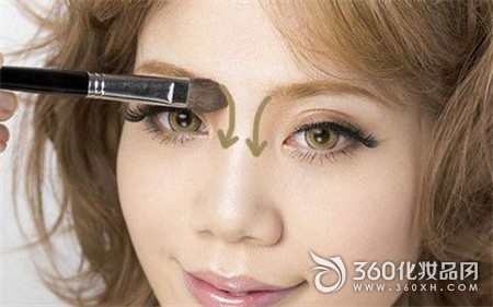 How to make up the nose, makeup, nose makeup, makeup step diagram 2