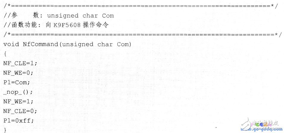 MCS-51 microcontroller driver based on K9F5608A