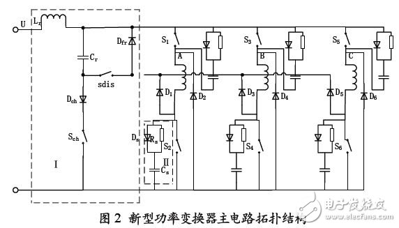 Topology of the main circuit of the new power converter