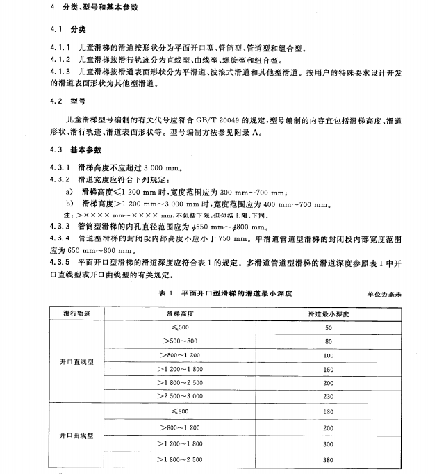 å„¿ç«¥æ»‘æ¢¯å›½å®¶æ ‡å‡†GB/T 27689-2011