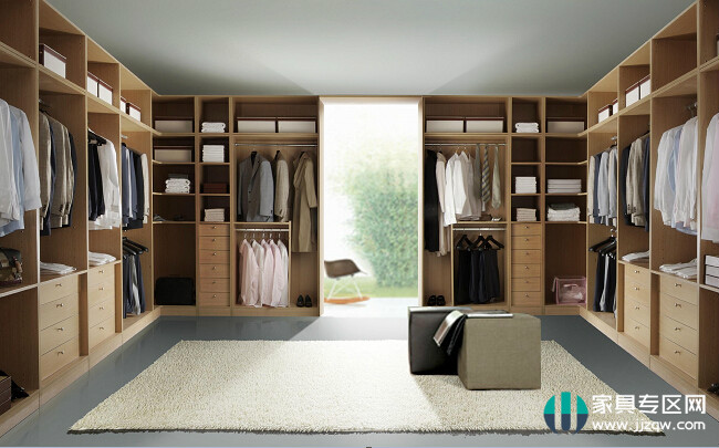 Design of four walk-in cloakroom decoration techniques