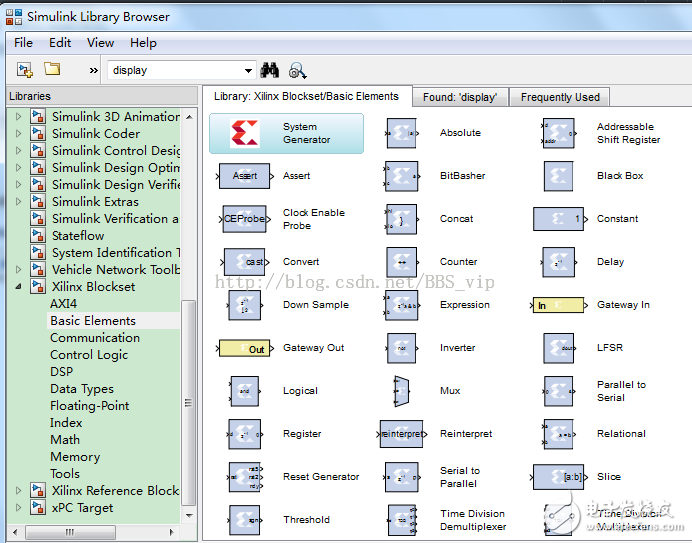 Figure 1-1 Xilinx DSP Module Set (Xilinx Blockset)