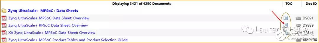 Use of Xilinx DocNav Tools (Document Query Tool)