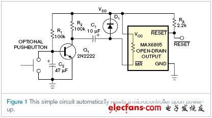 IC for delay system reset at power-on