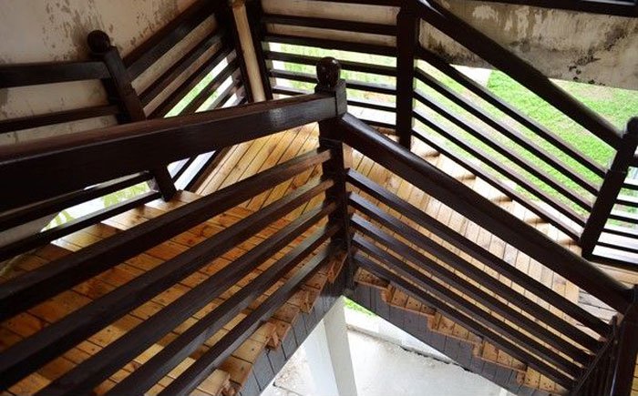 To avoid severe wear on the wooden treads, regular protection