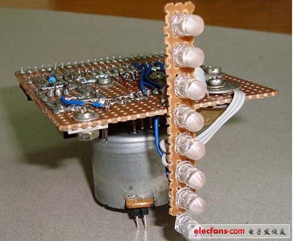 Rotating LED manufacturing process