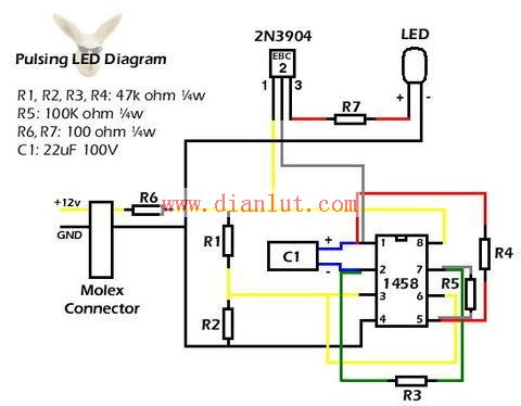 Breathing lamp circuit