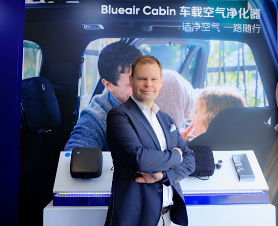 Daniel-Hagstrom, President and CEO of Blueair-Cabin-Air, debuted in Beijing