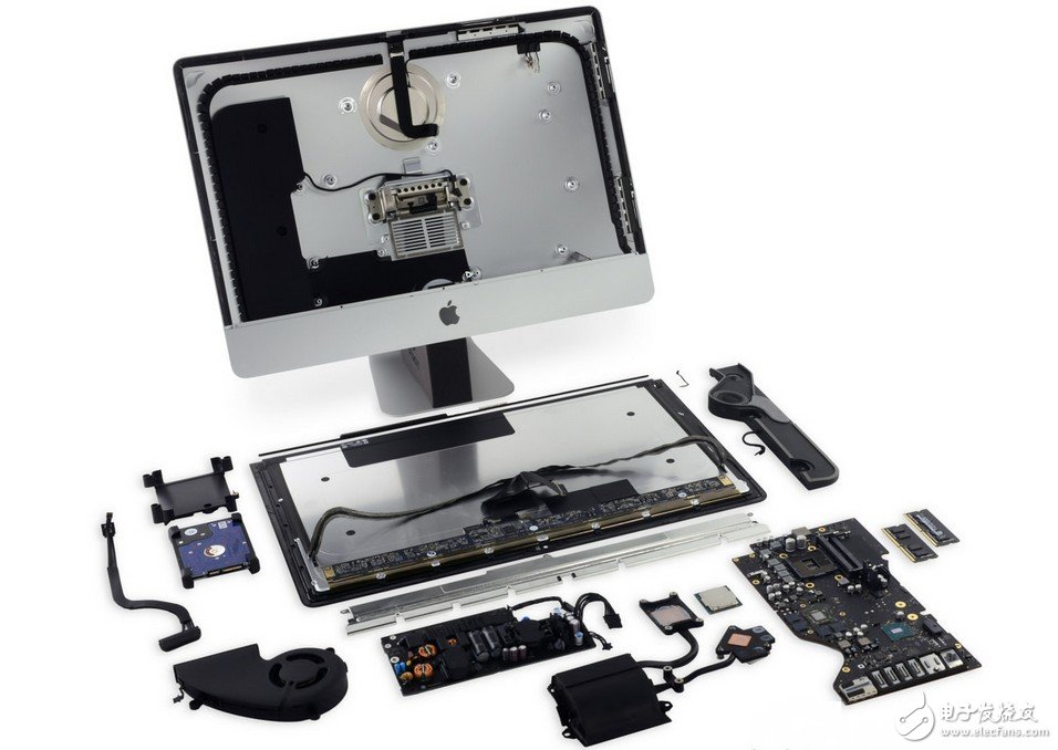 21.5 inch 4K iMac dismantling large exposure, internal chip list!