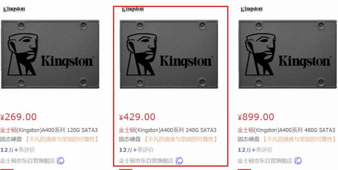 SATA old model capacity price comparison