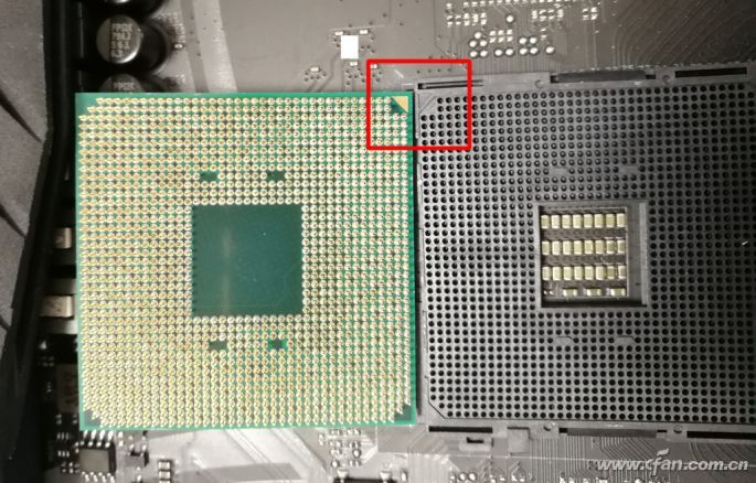 Broken corners of AMD processor pins and sockets