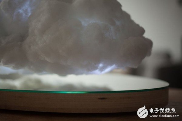 Crealev creates a floating Bluetooth speaker that looks like a cloud to simulate lightning