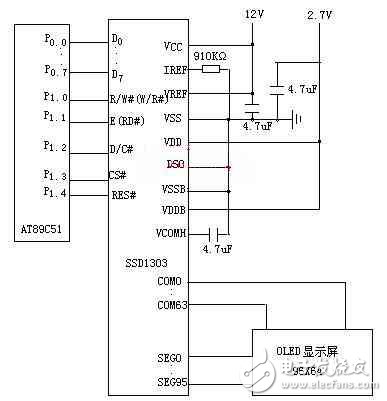 OLED display based on AT89C51 control