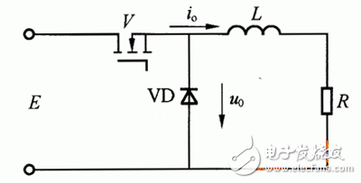 Figure 1 Schematic diagram of the step-down chopper circuit