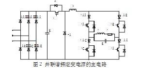 Figure 2 Main circuit of parallel resonant inverter power supply