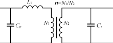 Transformer model considering distributed capacitance