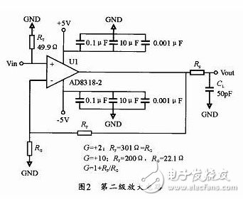 Second stage amplifying circuit