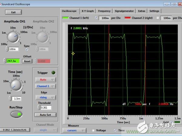 Turn computer sound card into oscilloscope with software and simple circuit