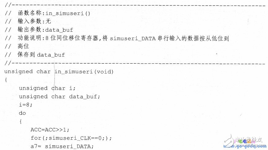 Parallel data input with 74LS165 driven by microcontroller I/O port