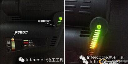 Description of the INTERCABLE rechargeable tool LED indicator