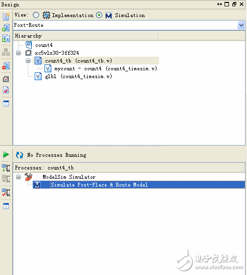 ISE combined with modelsim functional simulation and post-synthesis simulation