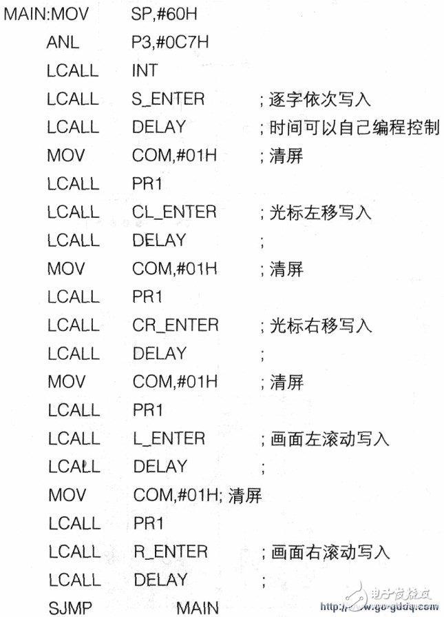 Dot matrix liquid crystal display module programming implementation