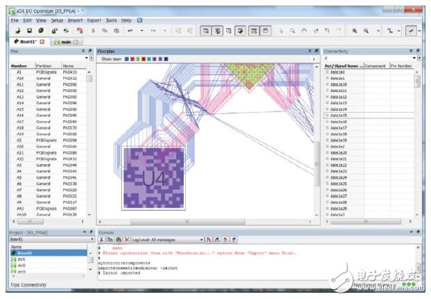 FPGA I/O optimizes pin assignments for improved routing and signal integrity.