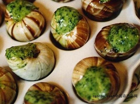 French snail: the first of the world's four famous dishes