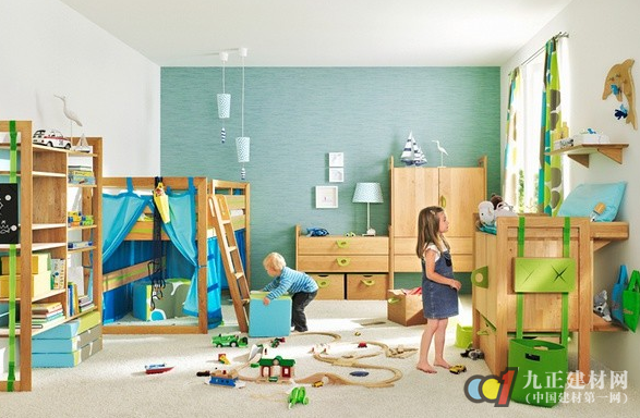 Decoration children's room high and low bed