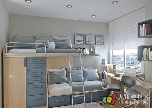 Decoration children's room high and low bed