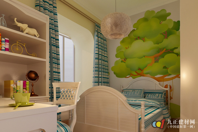 Decoration children's room high and low bed