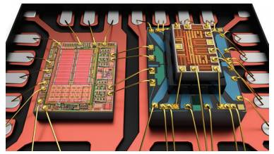 Figure 3: ADGM1004 Driver IC and MEMS Switch Chip with ESD Protection