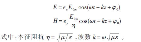 Instantaneous values â€‹â€‹of uniform plane electromagnetic waves propagating along the z-axis